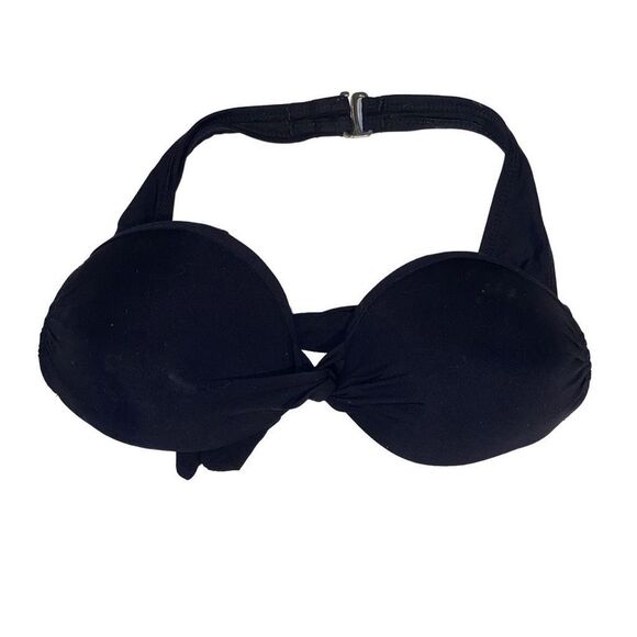 Kohl’s Apt 9 juniors black push up bikini top underwire padded S halter swimsuit - Picture 1 of 4
